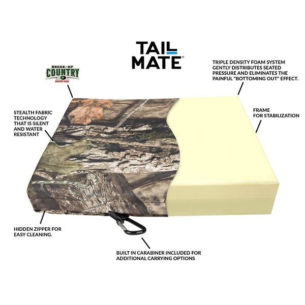 Tail Mate GelCore Seat Cushion (6-Pack) for Hunting, Fishing, or